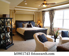 Black and Blue Master Bedroom Black and Blue Master Bedroom