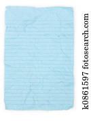 blue notepaper