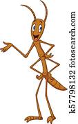 Cartoon stick insect Cartoon stick insect