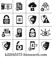 Data Protection Security Icons Data Protection Security Icons