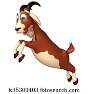 fun Goat funny cartoon character fun Goat funny cartoon character