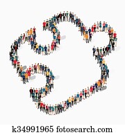 group people shape puzzle group people shape puzzle