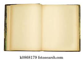 openempty old book