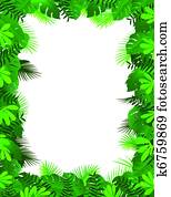 Tropical lea background Tropical lea background