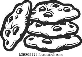 עוגיה של שבב של השוקולד