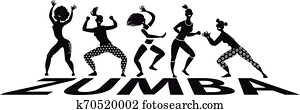 Black and white zumba banner Black and white zumba banner