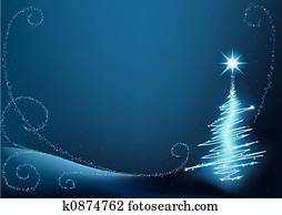 Blue Christmas Tree
