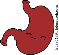 Cartoon stomach Clipart | k53848934 | Fotosearch