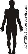 Human body silhouette Human body silhouette