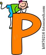 letter P boy letter P boy