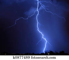 Lightning over the city Lightning over the city