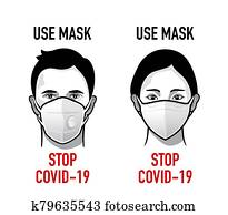 Use mask antivirus propaganda Use mask antivirus propaganda
