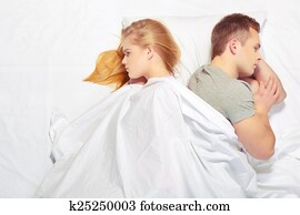  young couple at quarrel