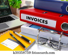 红, 圆环包扎者, 带, 铭刻, invoices.