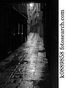 Dark alley in Venice Dark alley in Venice