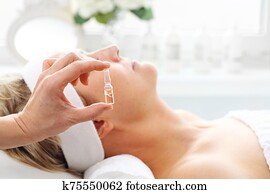 Professional care in a beauty salon. Care treatment in a beauty salon. Professional care in a beauty salon. Care treatment in a beauty salon.