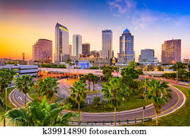 tampa, flórida, skyline