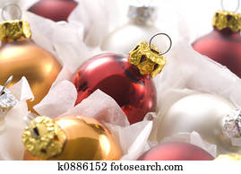 חג המולד, כדורים, בקופסה