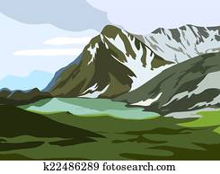 Mountains landscape