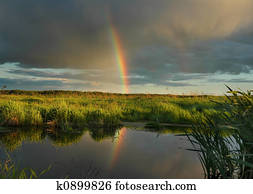 The evening Rainbow. The evening Rainbow.