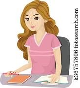 ילדה של נער, בית ספר, למד