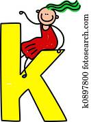 מכתב *k*, ילדה