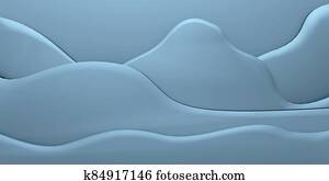 3d illustration of light blue snow hills and mountains with rounded tops and wavy surface of snow plain below them. 3d illustration of light blue snow hills and mountains with rounded tops and wavy surface of snow plain below them.