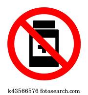 No Medical container sign. No Medical container sign.