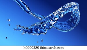 água corrente, fluxo