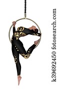 3D Rendering Circus Performer on White 3D Rendering Circus Performer on White