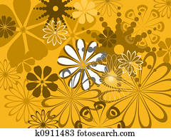 Abstract flower pattern Abstract flower pattern