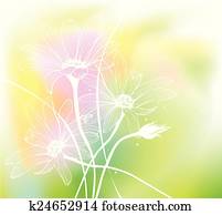 aquarell, flowers. aquarell, flowers.