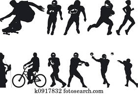 Athlete Silouettes Athlete Silouettes