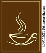 coffee cup and smoke coffee cup and smoke