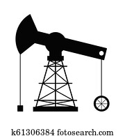 Isolated oil rig icon Isolated oil rig icon