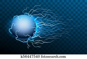 Lightning storm ball Lightning storm ball