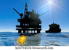 Oil rig platform Oil rig platform