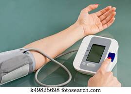 pressão sangue medição, casa