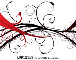 אדום, פרחוני, ערבל