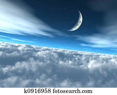 מעל העננים, שמיימי, ירחי, שמיים