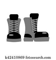 Army boot Clip Art EPS Images. 579 army boot clipart vector ...