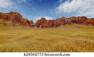 Red canyon rocks at daytime Red canyon rocks at daytime