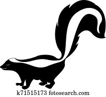 בואש, עם, גדול, tail,, illustration,, וקטור, בלבן, רקע.