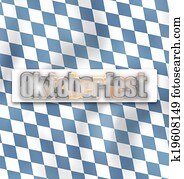 Bavaria Oktoberfest National Colors Design