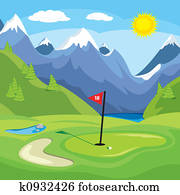 Golfing in the mountains Golfing in the mountains