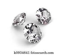 שלושה, יהלומים