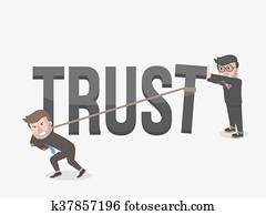 dass, vertrauen, von, a, geschäftsmann