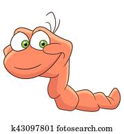 karikatur, wurm, insekt karikatur, wurm, insekt