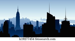 manhattan, wolkenkratzer manhattan, wolkenkratzer