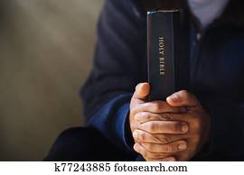 mulher, pray, deus, bênção, para, desejando, ter, um, melhor, life.